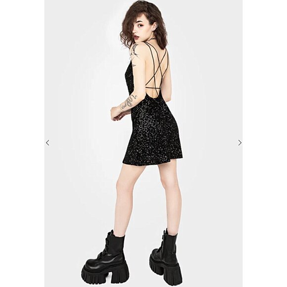 DISTURBIA Kikamora strappy sequin mini dress - Picture 4 of 10